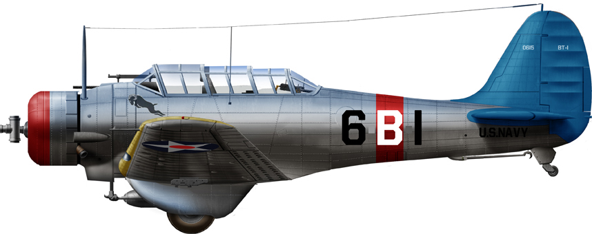 BT-1 VB-6, CV6 (USS Enterprise) 1939