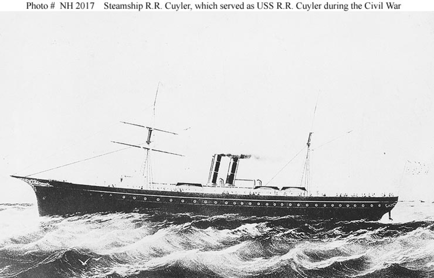 The ex-American civil war steamer RR Cuyler