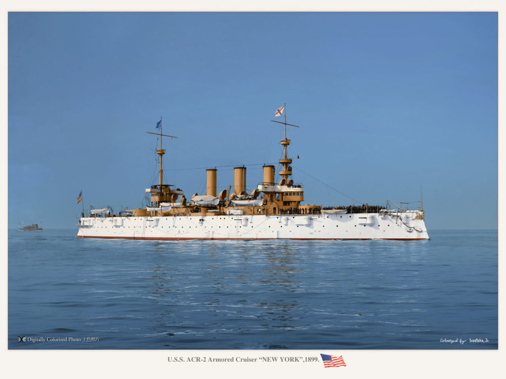USS New York, colorized by Irootoko jr