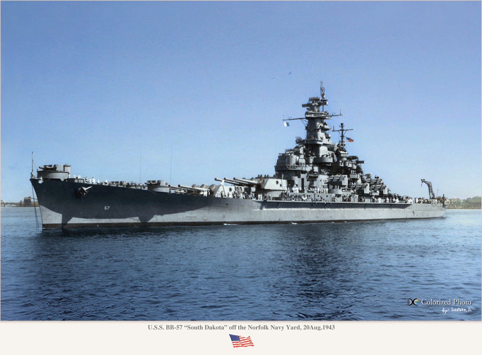 Battleship USS South Dakota