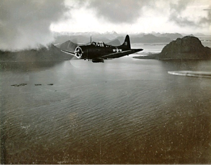 A VB-4 SBD near Bodø, Norway, 4 October 1943