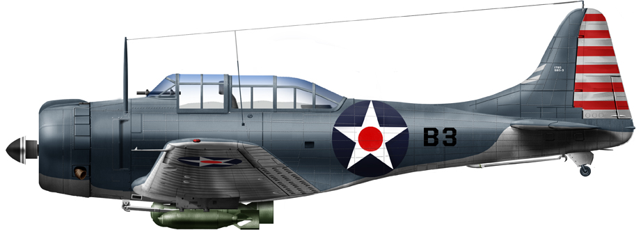 DIVE BOMBER #8 Cafereo 1/144 SBD-3 Dauntless VS-8 US NAVY Plane DB_8 