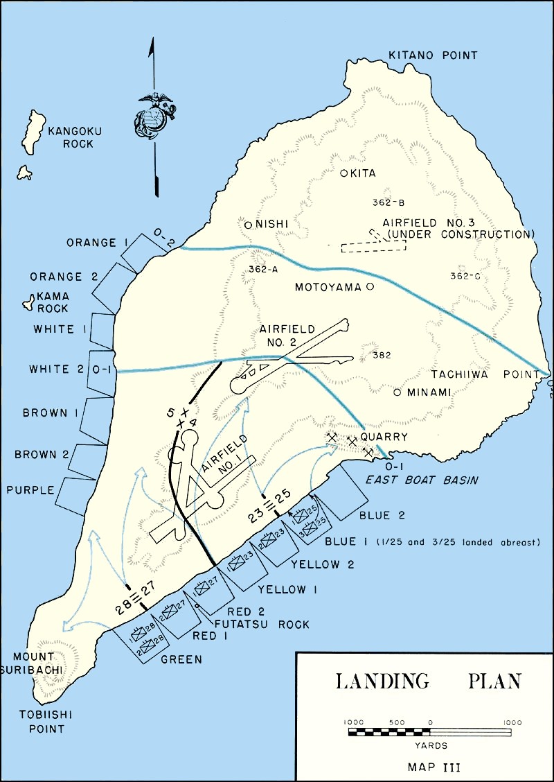 Iwo_Jima Landing Plan