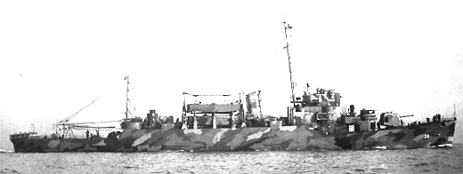 USS Barr (APD-39) in October 1944