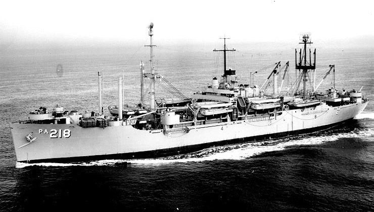 USS Noble, APA-218 in 1956