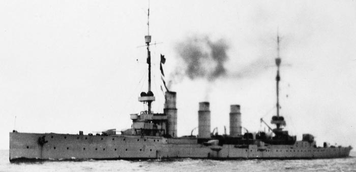 SMS Pillau underway in WW1