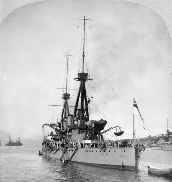 HMS Indomitable at Quebec Tercentenary
