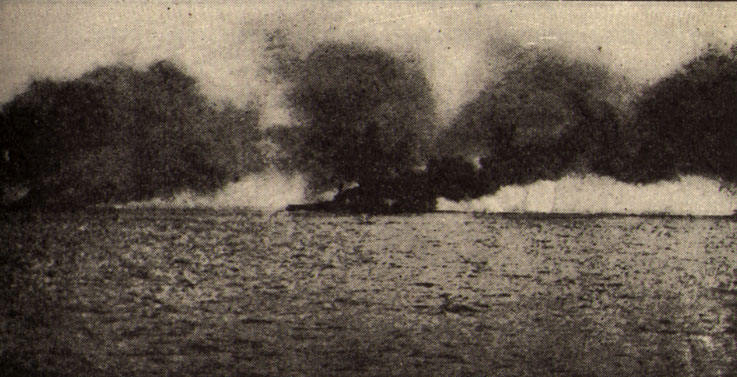 HMS Lion hit at Jutland