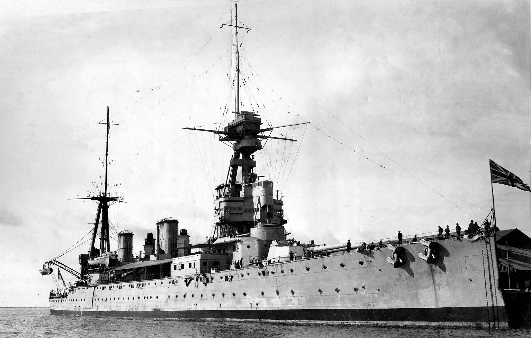 HMS New Zealand at Adelaide