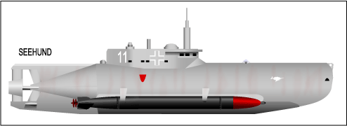 Seehund type XXVIIB U-Boat