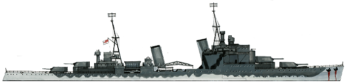 HMS Southampton in Crete in 1941.