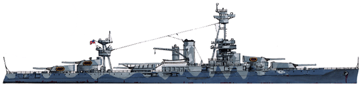 USS New York in 1942