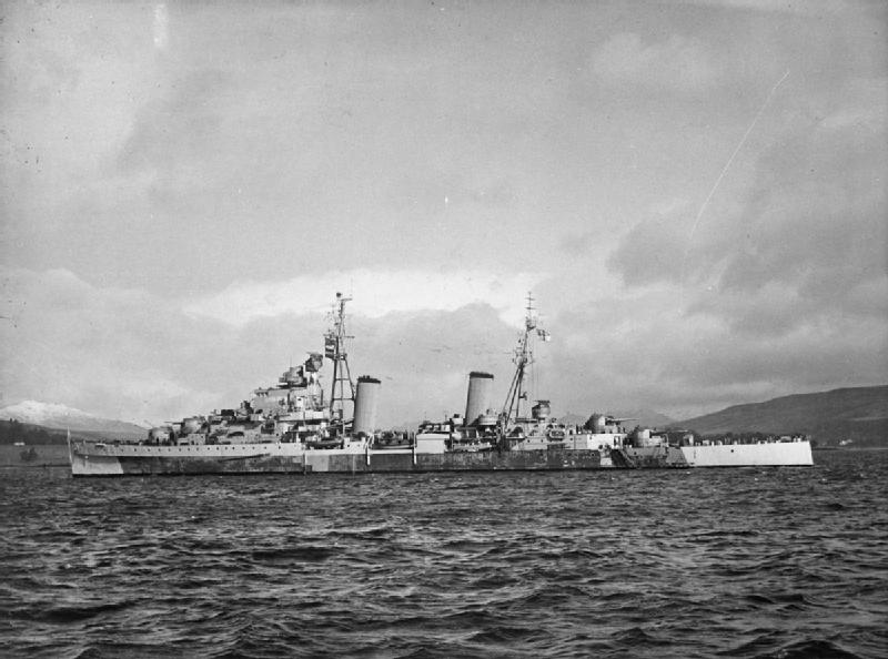 HMS Cleopatra in the far east, 1945