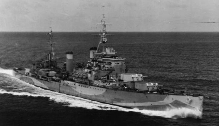 HMS Kenya underway